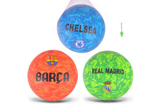 М'яч футбольний FB2257 №5, PVC, 280 г, 3 кольори, сітка + голка