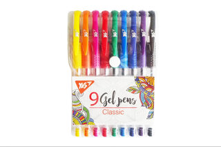 Набір гелевих ручок YES "Classic" 9 шт. 420430