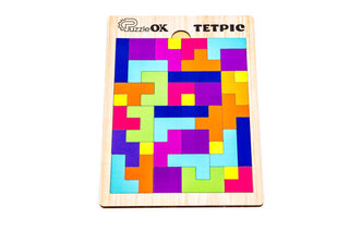 Дерев'яна головоломка "Тетріс" PuzA4-70063 PuzzleOk
