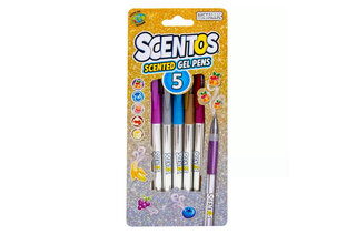 Набір ароматних гелевих ручок – МЕТАЛIЧНЕ СЯЙВО (5 кольорів)