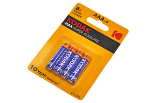 Батарейки KODAK MAX alkaline LR03 4 шт.
