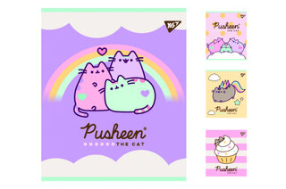 Зошит YES "Pusheen" 18 аркушів лінія Преміум