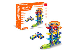 Ігровий набір IBLOCK PL-921-266 у вигляді треку, в комплекті: 3 одинарні машинки, 1 потрійна машинка, в кор. 43,5 * 12 * 31см