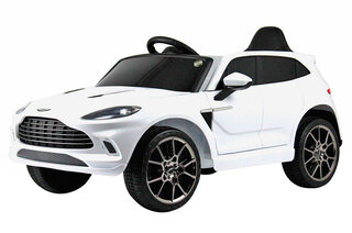 Електромобіль Aston Martin S310 білий, шкіряні сидіння, колеса EVA, MP3, Р/К, 12В*4.5АH, 2*25W