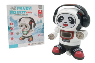 Робот "Панда" на батарейках, світло і музика, в коробці ZR156-6 р.16,7*13,6*10,3см