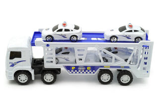 Автовоз "Поліція" інерційний з 4 машинками, в ковпаку RJ6603A р.35*10*14см.