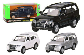 Машина металева 4340 "Автопром", 1:43 Mitsubishi Pajero 4WD Tubro, 3 кольори, відкриваються двері, в коробці 14,5*6,5*7 см