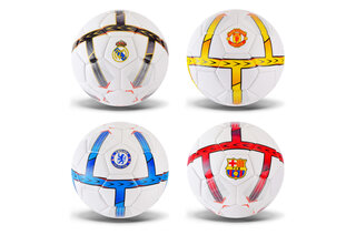 М`яч футбольний  FB24507 №5, PU, 350 грам, MIX 4 кольори, сітка