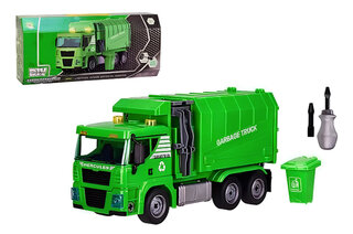Вантажівка сміттєвоз конструктор озвучена зі світлом, в коробці 3201-4 р.37*10,5*16,7см