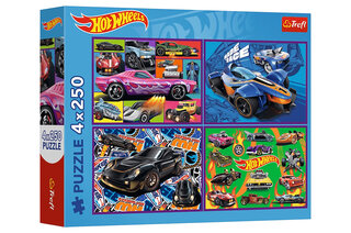 Пазли - 4в1 240 елм. 13312 "Hot Wheels" Trefl