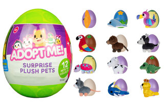 М’яка іграшка-сюрприз в яйці ADOPT ME! S2 - КУМЕДНІ ЗВІРЯТКА 12 видів, в асорт.