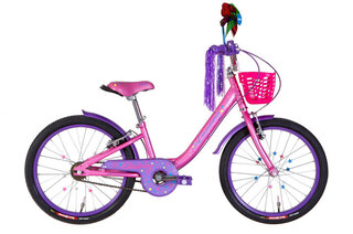 Велосипед 20" FORMULA CHERRY рожевий з фіолетовим +багажник для ляльок, LED-ковпачок OPS-FRK-20-166-20