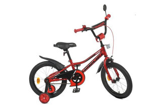 Велосипед дитячий PROF1 18,  Y18221 Prime, SKD45, ліхтар, дзвінок, дзеркало, додаткові колеса, червоний
