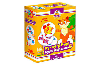 Настільна розважальна гра Crazy Koko 'Ку-ку-рі-ку!' VT8025-08 (укр) Vladi Toys