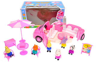Машина з героями "Свинка" музична, зі світлом, в коробці YM11-807 р.30*16*15см.