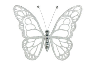 Новорічна іграшка Метелик малий (бриліант) 12*14*0.1 см