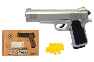 Пістолет металічний ZM25 кульки в коробці 21,5*15,5*4,5 см