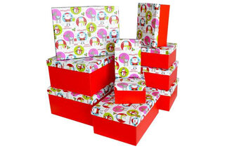 Подарункові картонні коробки 14109176 комплект 10 шт.