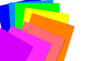 Набір кольорового картону "Флуоресцентний", А4 8 арк. АП-1114