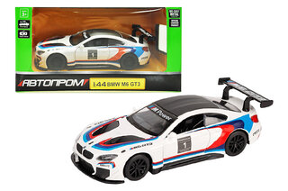 Машина металева "Автопром" 4368, 1:44 BMW M6 GT3,1 колір, відкриваються двері, в коробці р. 14,5*6,5*7см