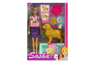 Лялька "Sasha" з собакою в коробці 51829 р.33*7*23см