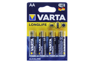 Батарейки Varta R-6 LONG LIFE alkalin 4 шт блістер