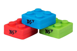 Гумка фігурна YES "Blocks", 3 кол./уп.
