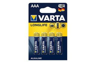 Varta LR03 LONG LIFE alkaline 4шт