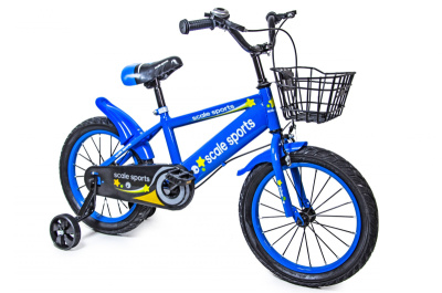 Велосипед SCALE SPORTS 16" Т13 синій СПОРТ