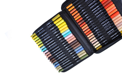 Набір акварельних маркерів Color Pencil 120 кольорів DW-120 чохол
