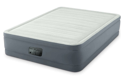 Матрац-ліжко двомісне, надувне, з вмонтованим насосом 220V 64906, в коробці 152х203х46 см