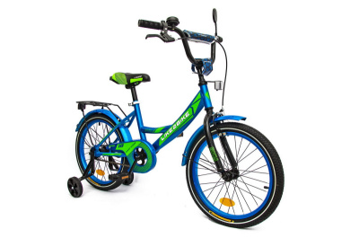 Велосипед дитячий 2-х колісний "18'' 211802Like2bike Sky, синій, рама сталь, з дзвінком, ручні гальма