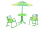 Столик 93-74 діам.50см, стілець 2шт, парасолька (рег.висота), динозавр/єдиноріг