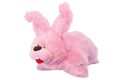 Заєць-подушка (велика) рожевий В047 45 см