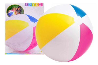М'яч надувний (4 кольори, 3+ років, 61 см) 59030 INTEX