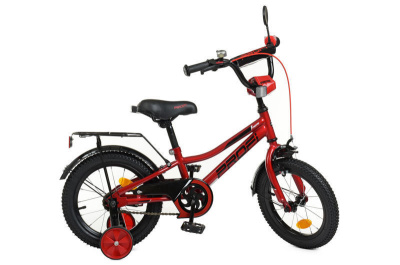 Велосипед PROF1 14д. Y14221 Prime червоний (дзвінок, додаткові колеса)