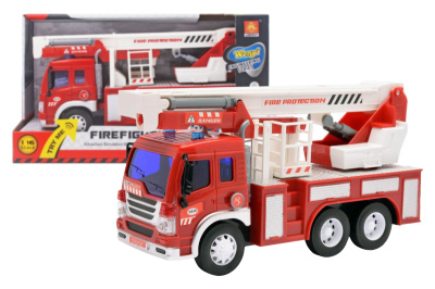 Пожежна машина інерційна, озвучена, зі світлом, в коробці WY297S р.32,5*12*19см