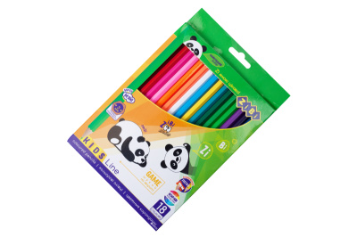 Кольорові олівці, 18 кольорів, KIDS LINE/ZB.2415