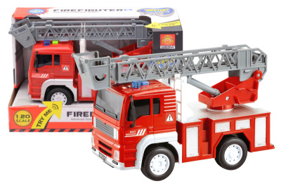 Пожежна машина інерційна, озвучена, зі світлом, в коробці WY550B р.24*15,5*12см