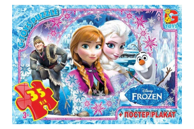 Пазли 35 ел. ТМ "G-Toys" із серії "Frozen" (Крижане Серце) FR012