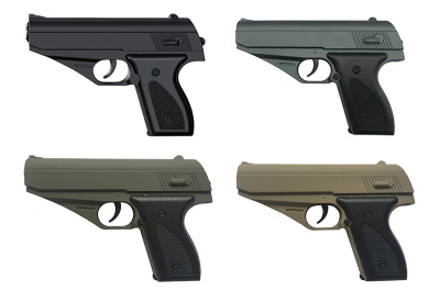 Пістолет VIGOR V7/V7-BROWN/V7-TAN/V7- SILVER GRAY з пульками металевий, 4 кольори, коробка 26,5*4,8*18 