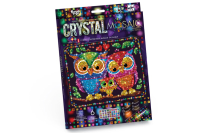 Набір креативної творчості "CRYSTAL MOSAIC" CRM-01-01,02,03,04...10 DANKO