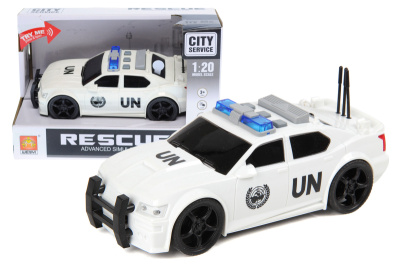 Машина "ООН" інерційна, озвучена, зі світлом, в коробці WY500C р.23,5*11*15,5см