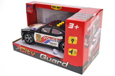 Поліцейська машина інерційна, озвучена, зі світлом, в коробці MQ811C р.20,3*10,5*10,5см