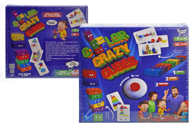 Розвиваюча настільна гра "Color Crazy Cubes" CCC-02-01U DANKO