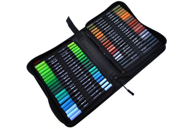 Набір акварельних маркерів Color Pencil 120 кольорів DW-120 чохол