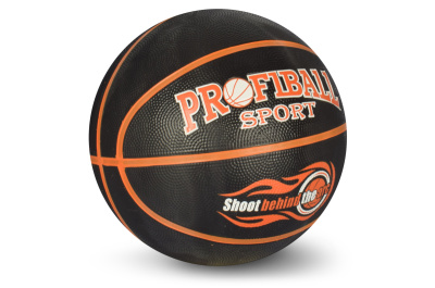 М`яч баскетбольний VA 0056 розмір 7, гума, 12 панелей, 2 кольори, 580-600 г,в кульку