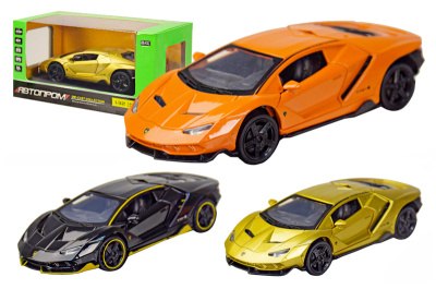 Машина металева 7861 "Автопром" 1:32-36 Lamborghini LP770-4, 3 кольори, батарейки, світло, звук, ві