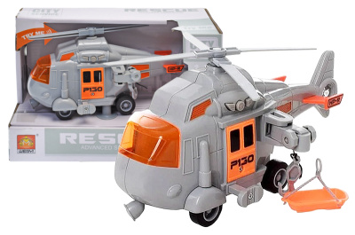 Вертоліт "Рятівник" інерційний, озвучений, зі світлом, в коробці WY760E р.24*10,5*15,5см.