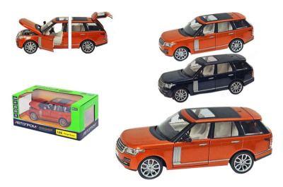 Машина металева 68263A "Автопром", 1:26 Range Rover, на батар.: світло і звук, відкриваються двері, капот і багажник, в коробці 25*10*13 см